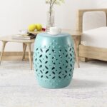 Shamon 13.18'' Tall Ceramic Garden Stool - Image 2
