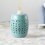 Shamon 13.18'' Tall Ceramic Garden Stool - Image 4