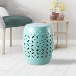 Shamon 13.18'' Tall Ceramic Garden Stool - Image 6