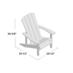 Shandel Plastic Adirondack Chair - Image 7