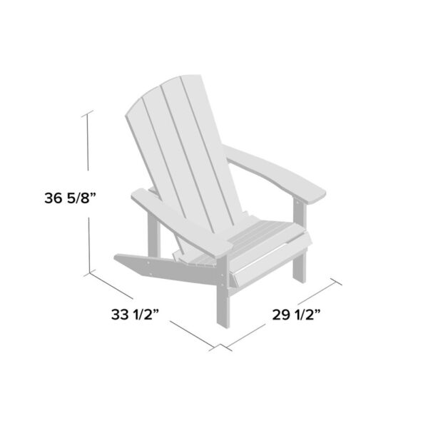 Shandel Plastic Adirondack Chair - Image 7