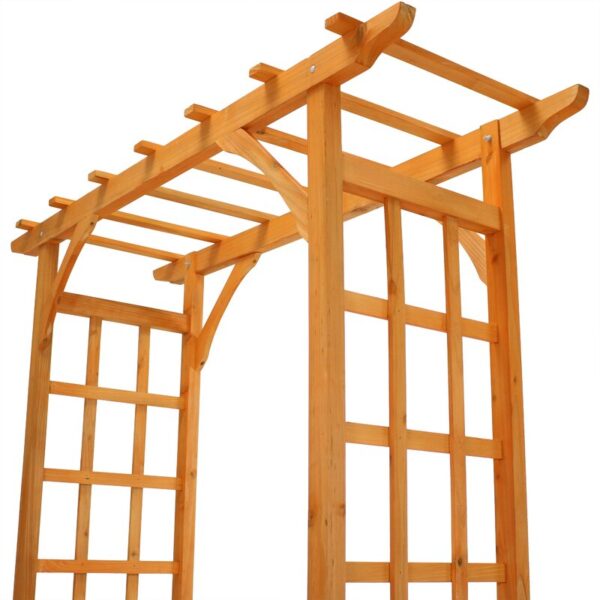 Sharleen Outdoor Garden Wood Arbor - Image 7