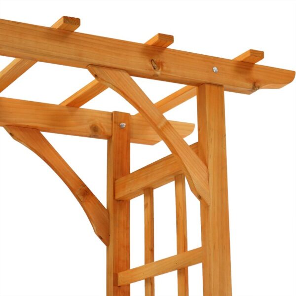 Sharleen Outdoor Garden Wood Arbor - Image 6