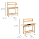 Sharpe Garden Fir Potting Bench - Image 7