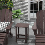 Shavon Outdoor HDPE Side Table - Image 5