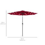 Shearer 120'' Lighted Market Umbrella - Image 11