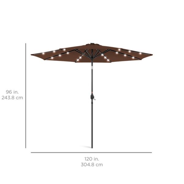 Shearer 120'' Lighted Market Umbrella - Image 9