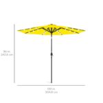 Shearer 120'' Lighted Market Umbrella - Image 12