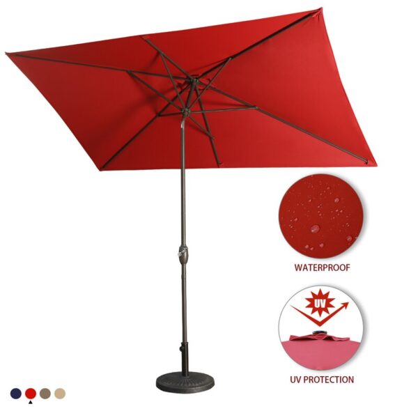 Sheelah 120'' x 78'' Rectangular Market Umbrella - Image 5