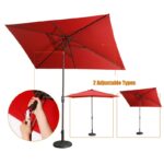 Sheelah 120'' x 78'' Rectangular Market Umbrella - Image 4