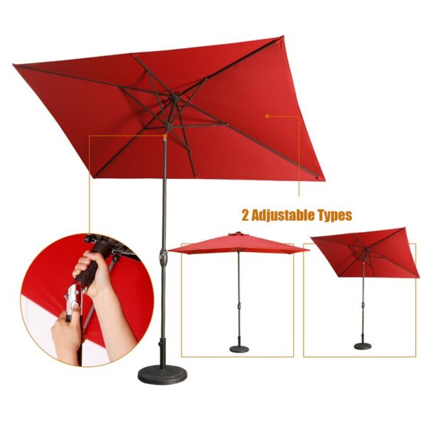 Sheelah 120'' x 78'' Rectangular Market Umbrella - Image 4