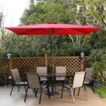 Sheelah 120'' x 78'' Rectangular Market Umbrella - Image 6
