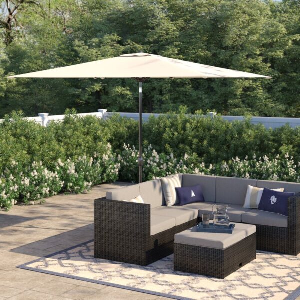 Sheelah 120'' x 78'' Rectangular Market Umbrella - Image 7