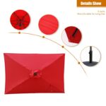 Sheelah 120'' x 78'' Rectangular Market Umbrella - Image 3