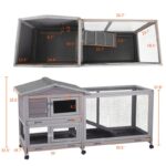 Shelbie Weather Resistant Rabbit Hutch with Ramp - Image 6