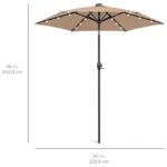 Sheldon 90'' Lighted Market Umbrella