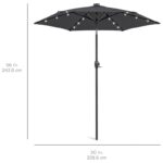 Sheldon 90'' Lighted Market Umbrella - Image 10