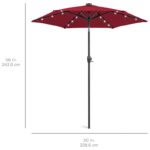 Sheldon 90'' Lighted Market Umbrella - Image 9