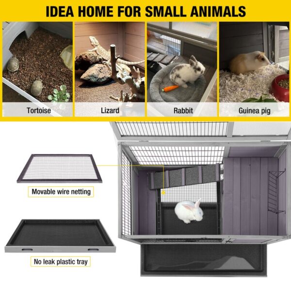 Shelva Weather Resistant Hutch with Ramp - Image 3
