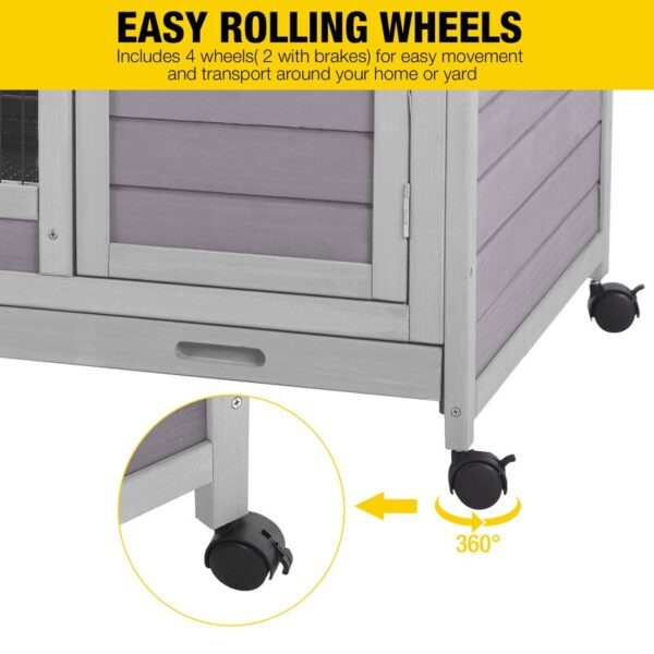 Shelva Weather Resistant Hutch with Ramp - Image 4