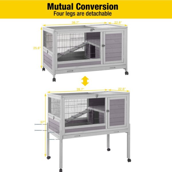 Shelva Weather Resistant Hutch with Ramp - Image 7