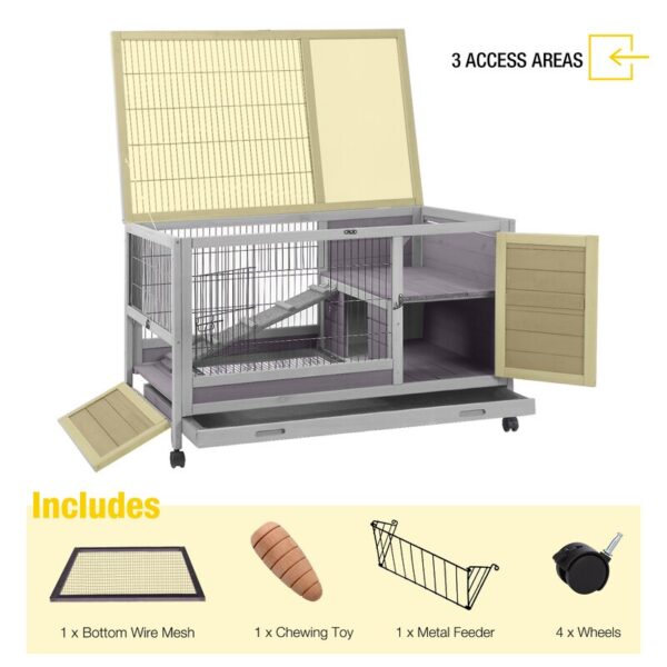 Shelva Weather Resistant Hutch with Ramp - Image 5