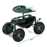 Short Handle Garden Seat Car - Image 3