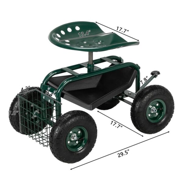 Short Handle Garden Seat Car - Image 3