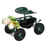 Short Handle Garden Seat Car