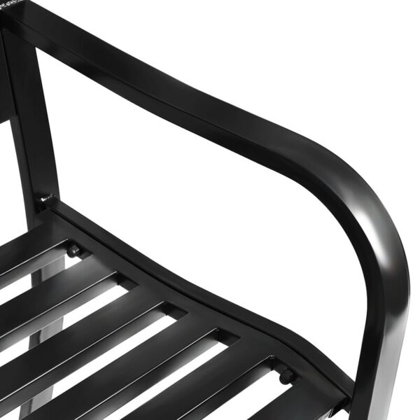 Sijme Metal Outdoor Bench - Image 3