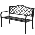 Sijme Metal Outdoor Bench - Image 2
