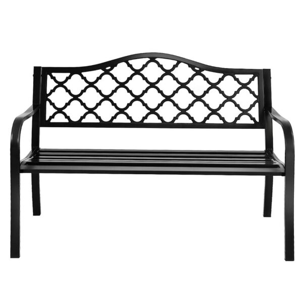 Sijme Metal Outdoor Bench - Image 6
