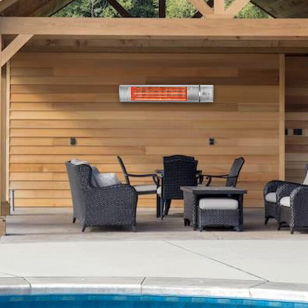 Silver 1500 Watt Electric Patio Heater - Image 6