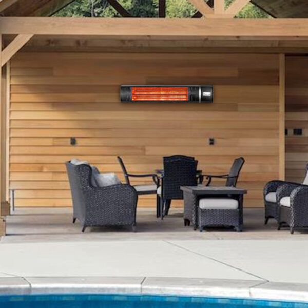 Silver 1500 Watt Electric Patio Heater - Image 7