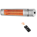 Silver 1500 Watt Electric Patio Heater - Image 2