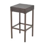 Skiba 5 Piece Outdoor Rattan Bar Height Dining Set - Image 5