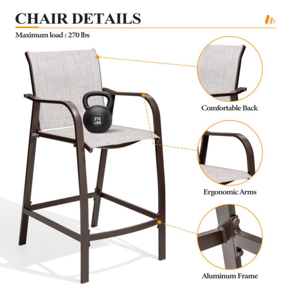 Skyanne Patio Bar Stool (Set of 2) - Image 7