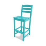 Slate Gray La Casa Cafe 30.13" Patio Bar Stool - Image 6