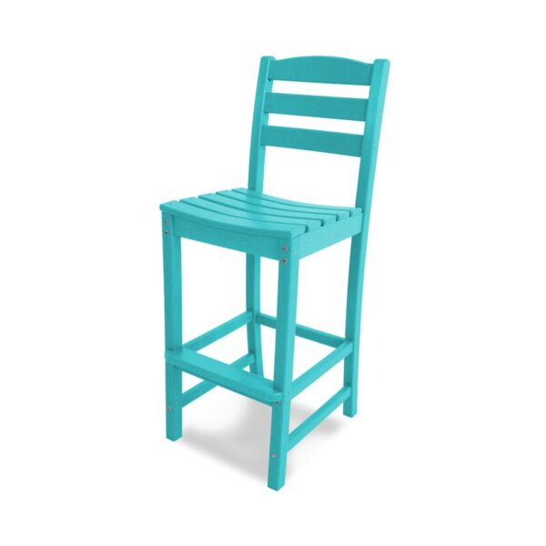 Slate Gray La Casa Cafe 30.13" Patio Bar Stool - Image 6