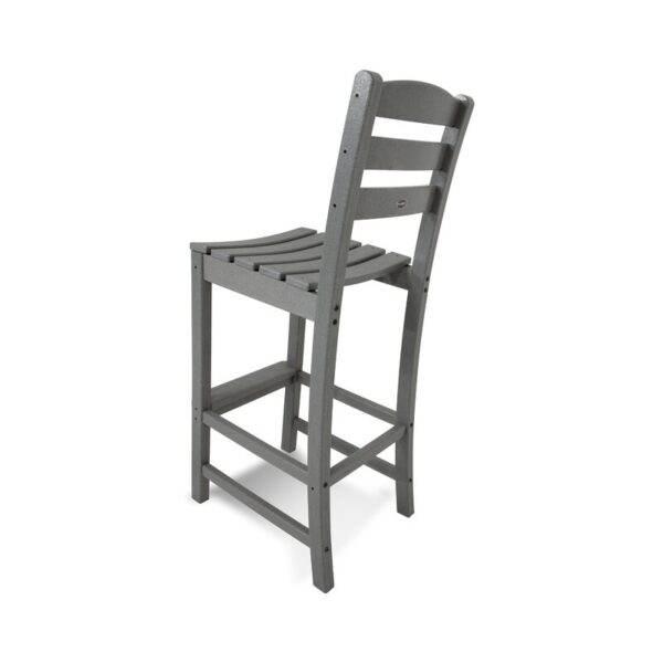 Slate Gray La Casa Cafe 30.13" Patio Bar Stool - Image 2