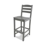 Slate Gray La Casa Cafe 30.13" Patio Bar Stool