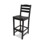Slate Gray La Casa Cafe 30.13" Patio Bar Stool - Image 5