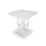 Slate Grey Nautical Wood Outdoor Bar Table - Image 7