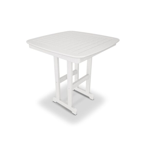 Slate Grey Nautical Wood Outdoor Bar Table - Image 7