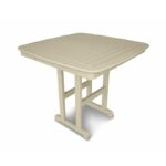 Slate Grey Nautical Wood Outdoor Bar Table - Image 6