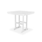 Slate Grey Nautical Wood Outdoor Bar Table - Image 8
