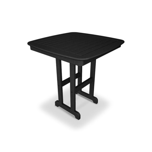Slate Grey Nautical Wood Outdoor Bar Table - Image 3