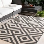 Smythe Black/Cream Indoor/Outdoor Rug - Image 3