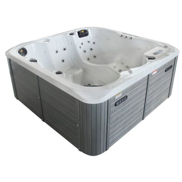 Sol 72 Outdoorâ„¢ Aire 6 - Person 56 - Jet Acrylic Square Hot Tub with Ozonator - Image 4
