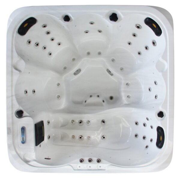 Sol 72 Outdoorâ„¢ Aire 6 - Person 56 - Jet Acrylic Square Hot Tub with Ozonator - Image 6